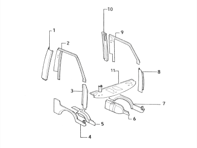 Frame component parts